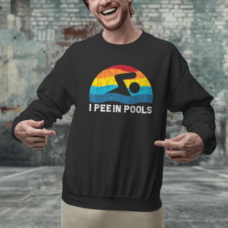 I Pee In Pools Swimmer Swimming Coach Player Graphic Men Graphic Sweatshirt I Pee In Pools Swimmer Swimming Coach Player Graphic Men Graphic Sweatshirt