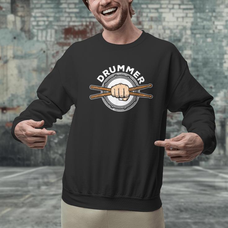 Percussion Drum Sticks Drummer Quote Drum Kit T-Shirt Men Graphic Sweatshirt
