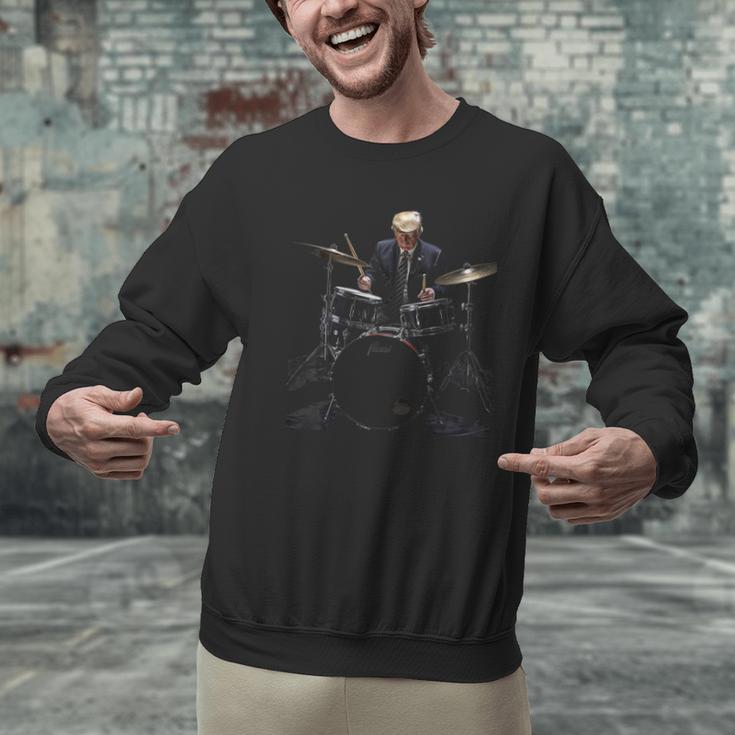 Percussion Player Drumset Retro Drum Kit Percussionist Trump Drummer Drums 2024 -Adults Men Graphic Sweatshirt Percussion Player Drumset Retro Drum Kit Percussionist Trump Drummer Drums 2024 -Adults Men Graphic Sweatshirt