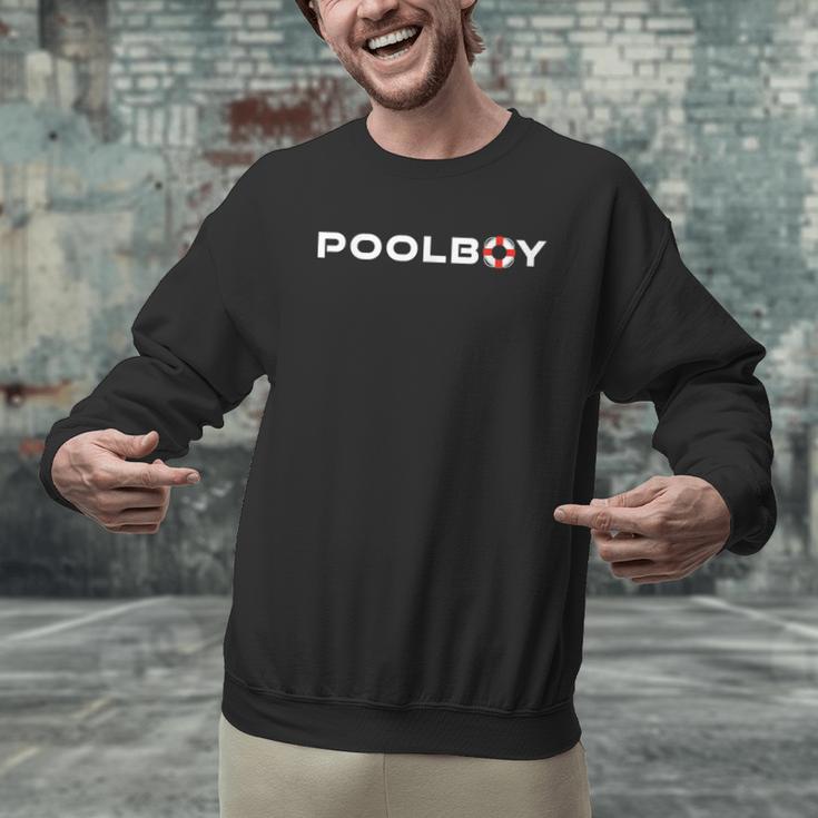 Pool Boy Swimming Pool Lifeguard Men Graphic Sweatshirt Pool Boy Swimming Pool Lifeguard Men Graphic Sweatshirt
