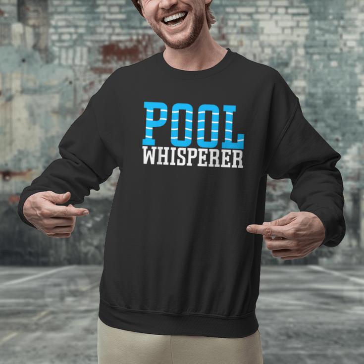 Pool Guy Pool Whisperer Boy Men Swimming Pool Men Graphic Sweatshirt