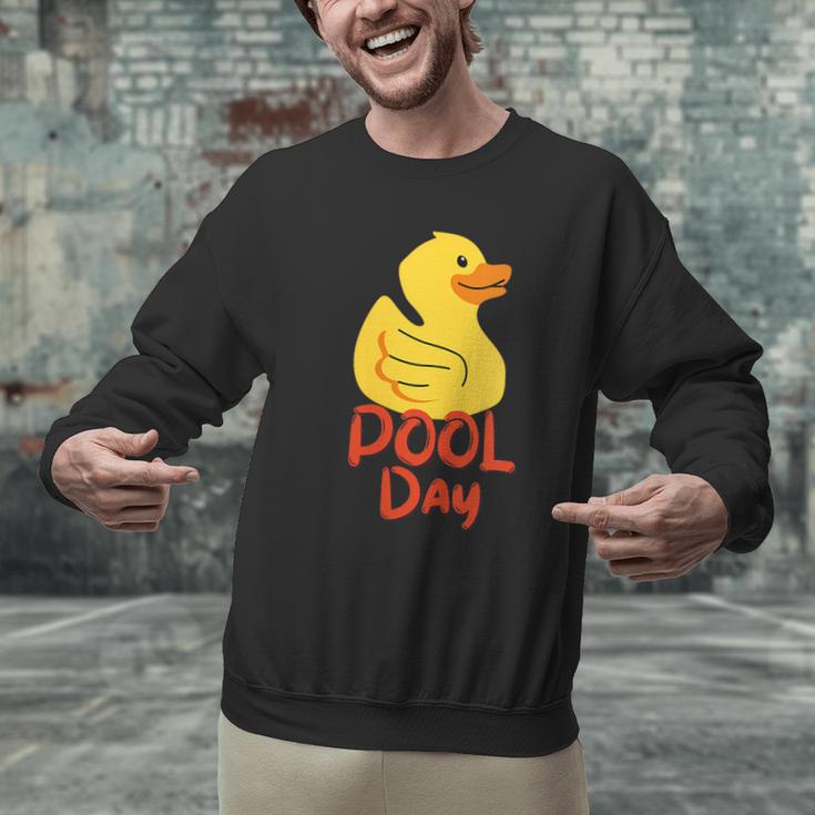 Pool Swimming Day Men Graphic Sweatshirt Pool Swimming Day Men Graphic Sweatshirt