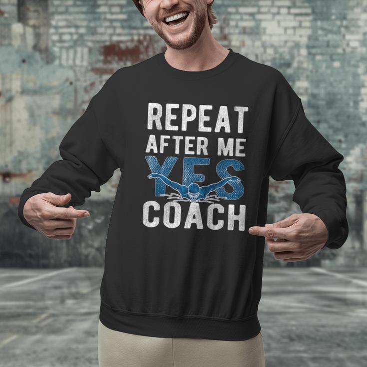 Repeat Yes Swim Coaching Swimming Coaches Men Graphic Sweatshirt Repeat Yes Swim Coaching Swimming Coaches Men Graphic Sweatshirt
