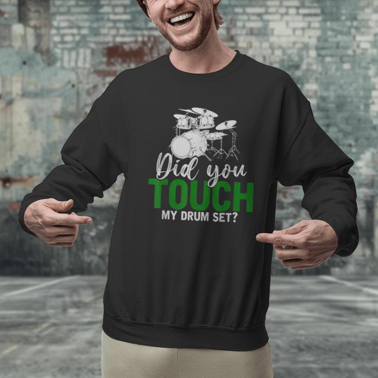 Rock Musical Instrument Band Drummer Drum Kit Men Graphic Sweatshirt