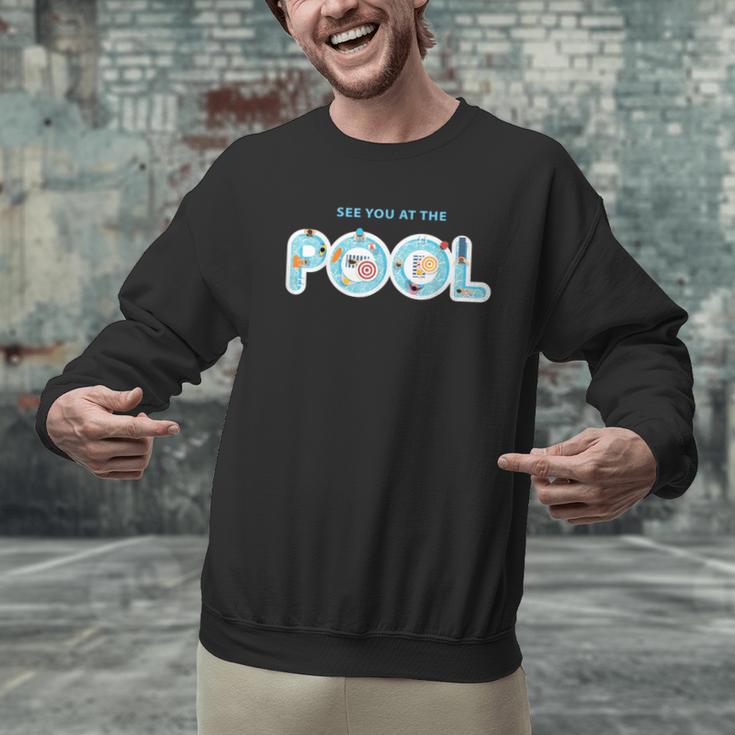See You At The Pool Summer Swimming Pool Men Graphic Sweatshirt See You At The Pool Summer Swimming Pool Men Graphic Sweatshirt