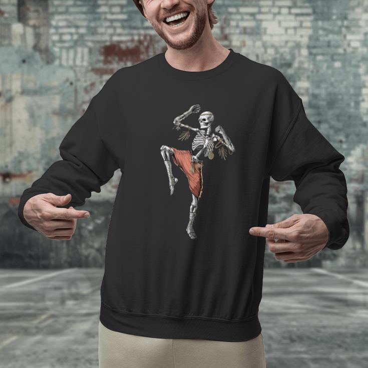 Skeleton Muay Thai Boxing Karate Kickboxing Martial Arts Men Graphic Sweatshirt Skeleton Muay Thai Boxing Karate Kickboxing Martial Arts Men Graphic Sweatshirt