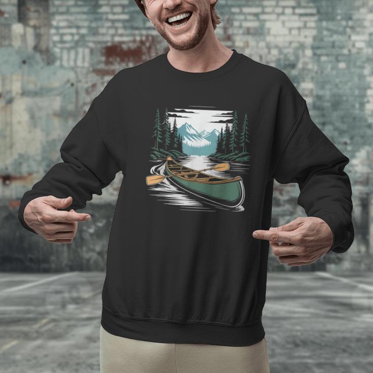 Solo Canoe Tourer Who Knows Every Rapid Campsite Portage Men Graphic Sweatshirt