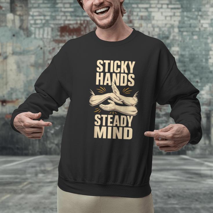 Sticky Hands Steady Mind Muay Thai Boxing Sleeveless Men Graphic Sweatshirt Sticky Hands Steady Mind Muay Thai Boxing Sleeveless Men Graphic Sweatshirt