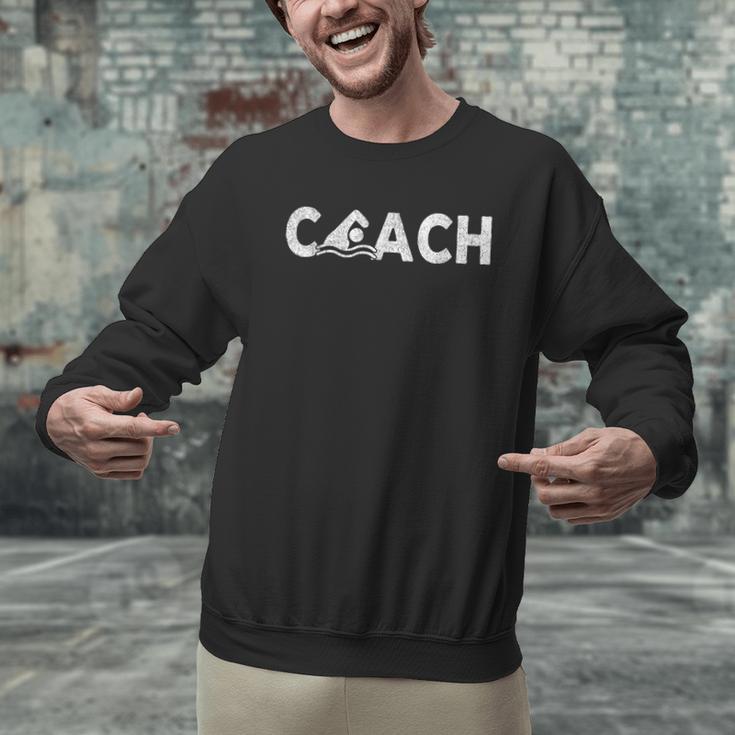 Swim Coach Swimming Coach Swim Teacher Swimmer Retro Men Graphic Sweatshirt Swim Coach Swimming Coach Swim Teacher Swimmer Retro Men Graphic Sweatshirt