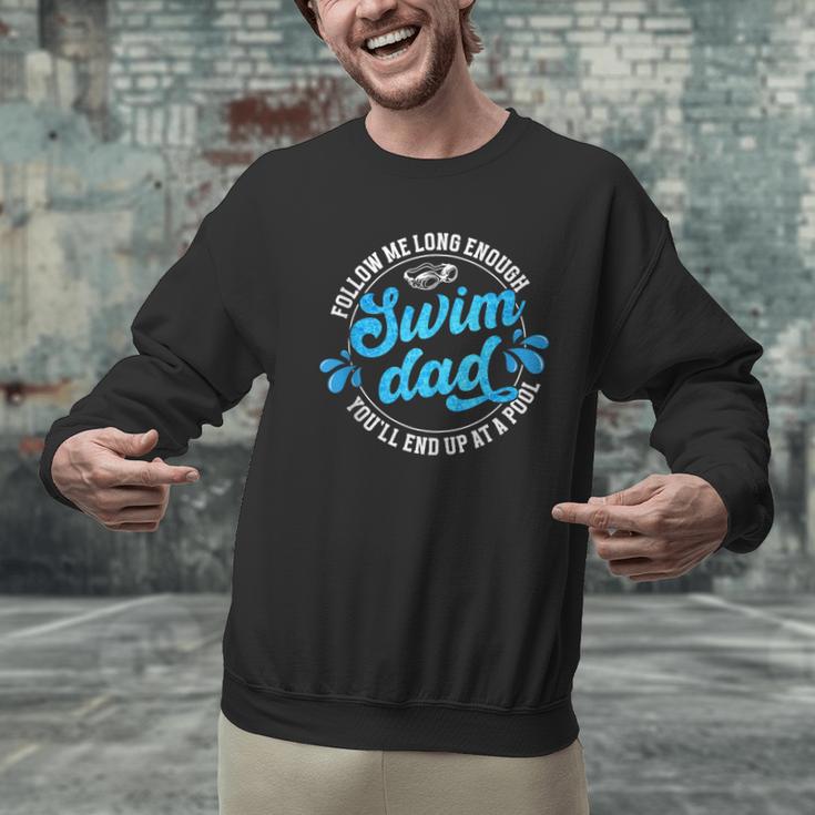 Swim Dad Dad Of A Swimmer Dad Swimming Father Men Graphic Sweatshirt Swim Dad Dad Of A Swimmer Dad Swimming Father Men Graphic Sweatshirt
