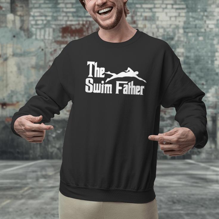 The Swim Father Swimming Dad Swimmer Men Graphic Sweatshirt The Swim Father Swimming Dad Swimmer Men Graphic Sweatshirt