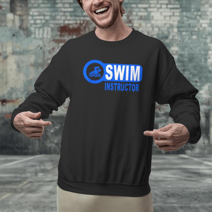 Swim Instructor Swimming Teacher Classes Men Graphic Sweatshirt