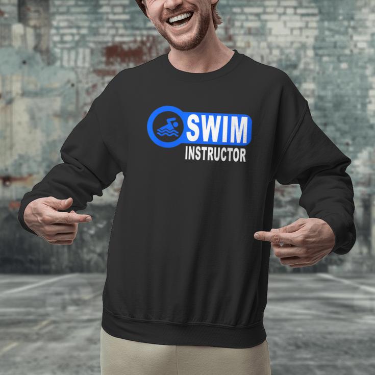 Swim Instructor Swimming Teacher Swimmer In Pool Graphic Art Men Graphic Sweatshirt Swim Instructor Swimming Teacher Swimmer In Pool Graphic Art Men Graphic Sweatshirt