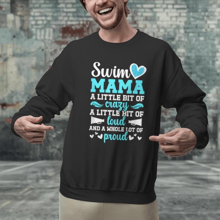 Swim Mama Proud Swimming Mom Of A Swimmer Mother Swim Mom Men Graphic Sweatshirt