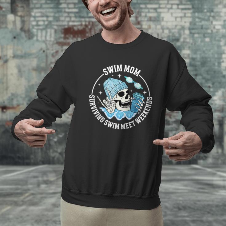 Swim Meets Swim Mom Of A Swimmer Mom Swim Mama Swimming Mom Men Graphic Sweatshirt