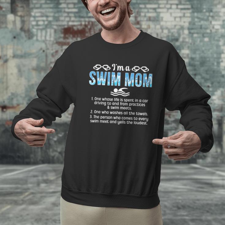 Swim Mom Definition Swimming Mom Of A Swimmer Mama Men Graphic Sweatshirt Swim Mom Definition Swimming Mom Of A Swimmer Mama Men Graphic Sweatshirt