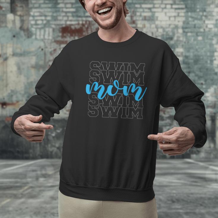 Swim Mom For Mothers Swimming Men Graphic Sweatshirt Swim Mom For Mothers Swimming Men Graphic Sweatshirt