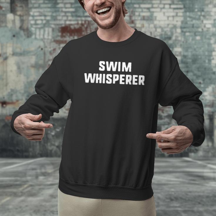 Swim Whisperer Swimming Coach Teacher Instructor Men Graphic Sweatshirt