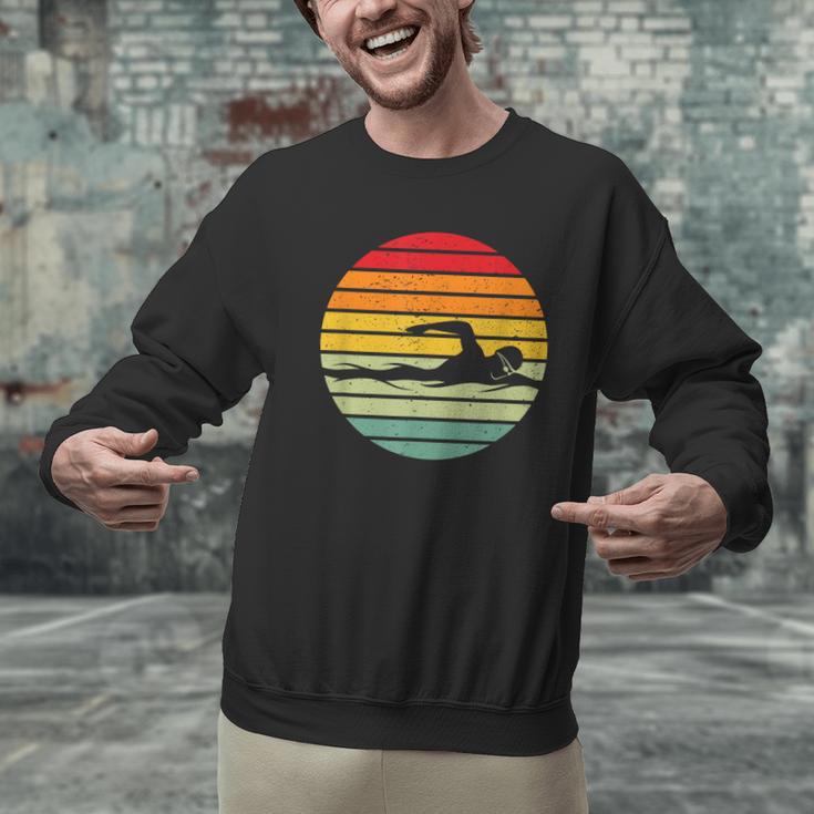 Swimming & Water Sport Vintage For Swimmers & Swim Coaches Men Graphic Sweatshirt Swimming & Water Sport Vintage For Swimmers & Swim Coaches Men Graphic Sweatshirt