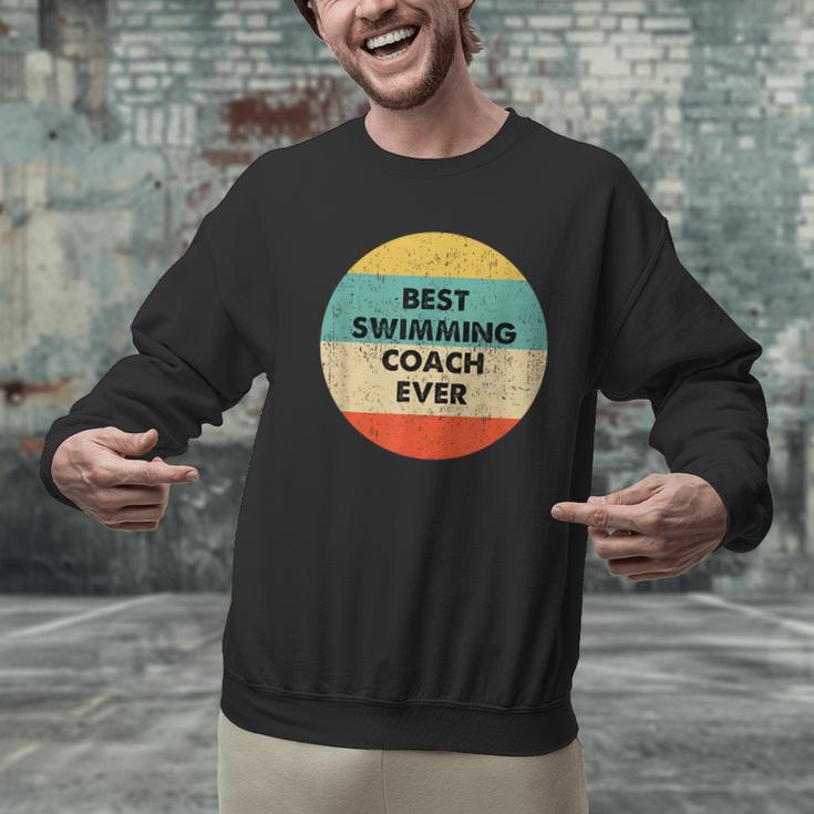 Swimming Coach Men Graphic Sweatshirt Swimming Coach Men Graphic Sweatshirt
