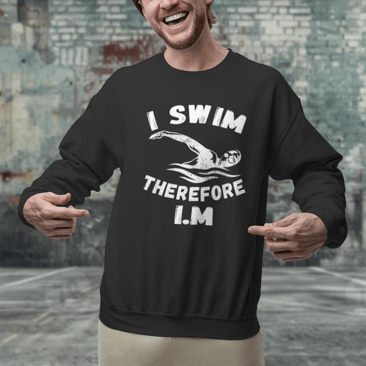 Swimming Competitive Freestyle Swim For Swimmer Men Graphic Sweatshirt Swimming Competitive Freestyle Swim For Swimmer Men Graphic Sweatshirt