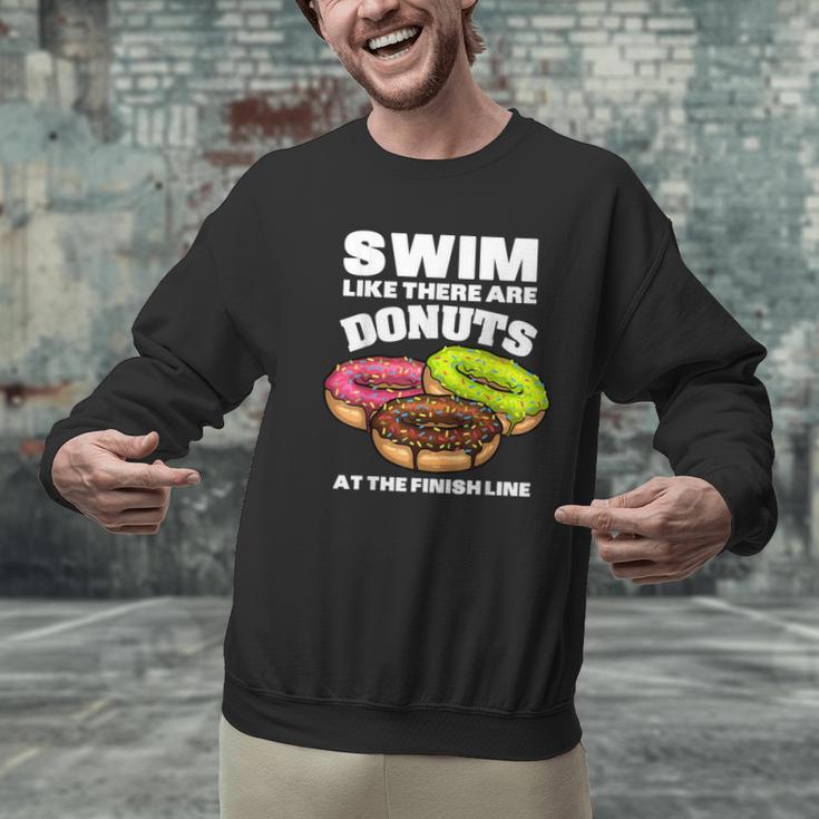 Swimming Donut Men Women Swimmer Sports Athlete Men Graphic Sweatshirt Swimming Donut Men Women Swimmer Sports Athlete Men Graphic Sweatshirt