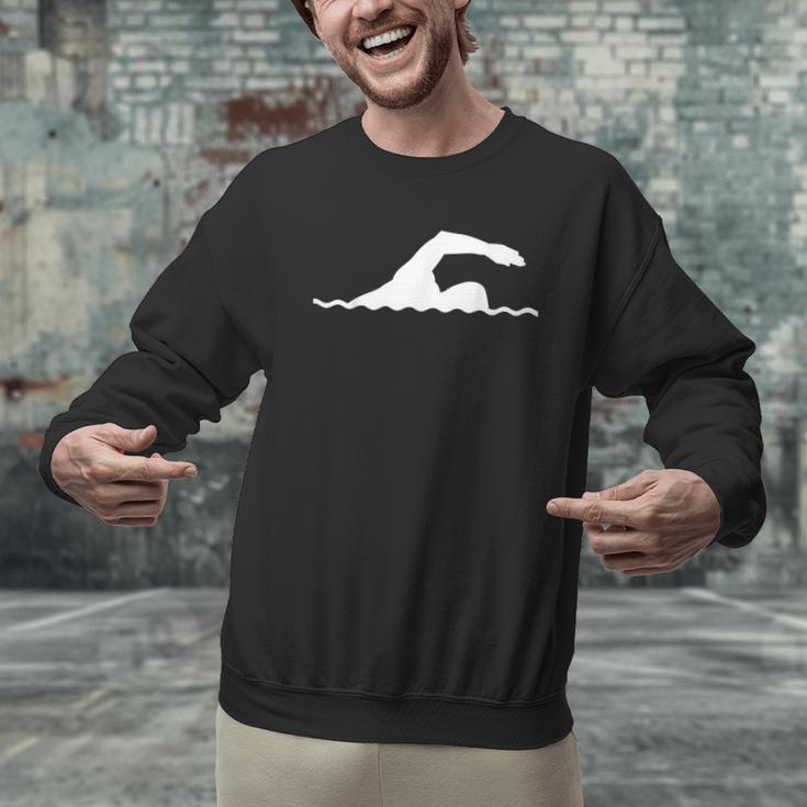 Swimming Float Men Graphic Sweatshirt Swimming Float Men Graphic Sweatshirt