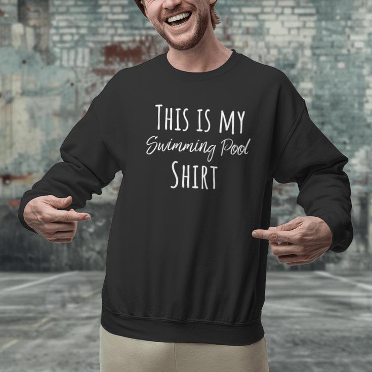 This Is My Swimming Pool Summer Swim Tee T-Shirt Men Graphic Sweatshirt