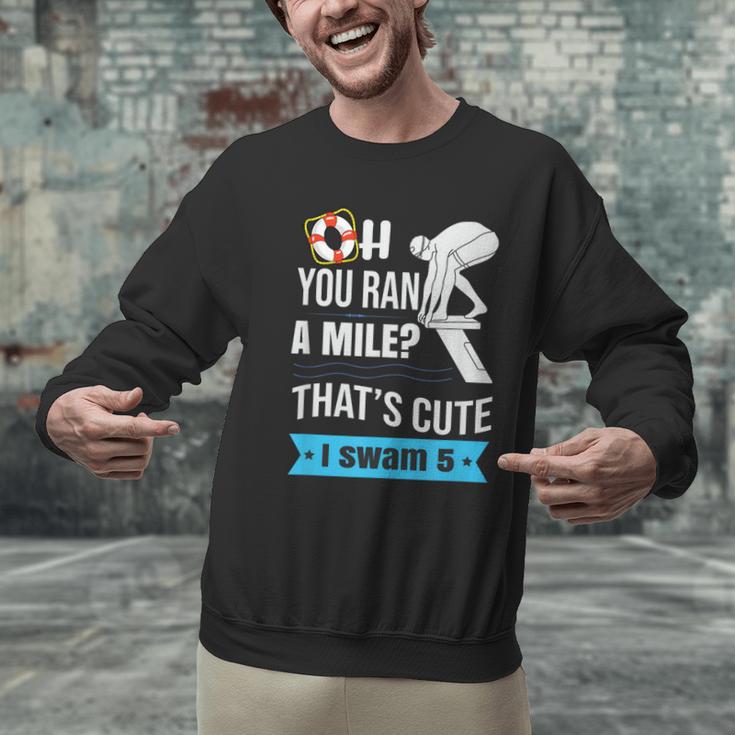 Swimming Saying For Swimmers Men Graphic Sweatshirt