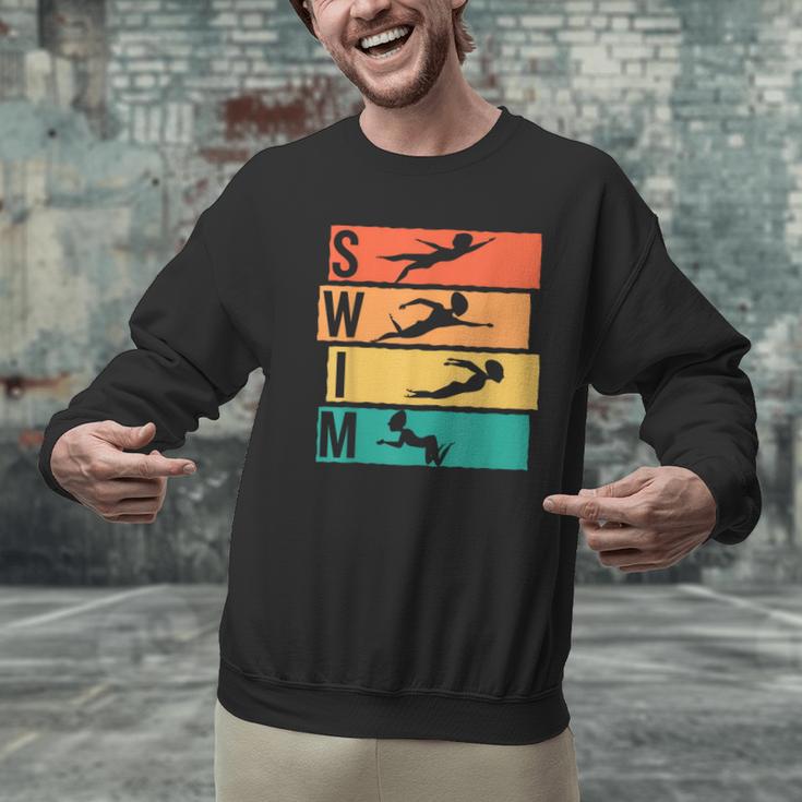 Swimming Swim Men Graphic Sweatshirt