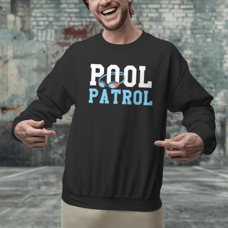 Swimming Swimmer Swim Pool Patrol Coach Dad Men Graphic Sweatshirt Swimming Swimmer Swim Pool Patrol Coach Dad Men Graphic Sweatshirt