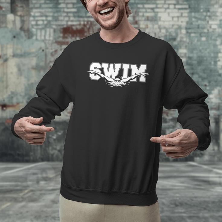 Swimming For Swimmers Competitive Athletes Men Graphic Sweatshirt Swimming For Swimmers Competitive Athletes Men Graphic Sweatshirt