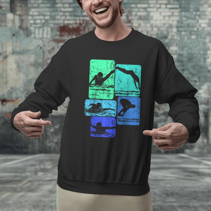 Swimming Swimmers Men Graphic Sweatshirt Swimming Swimmers Men Graphic Sweatshirt