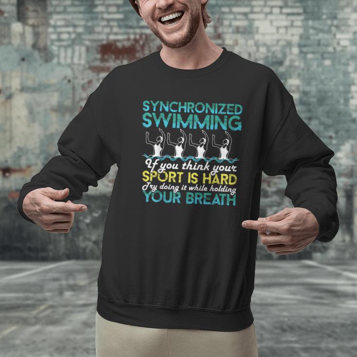 Synchronized Swimming Shirt Synchro Swimmer Artistic Men Graphic Sweatshirt Synchronized Swimming Shirt Synchro Swimmer Artistic Men Graphic Sweatshirt
