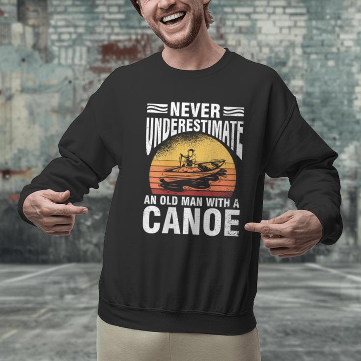 Women's Canoe Old Man Men Graphic Sweatshirt