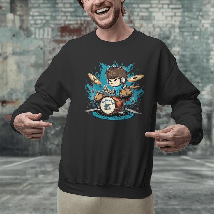 Women's Drum Set Drumming Drummers Drum Kits Music Men Graphic Sweatshirt