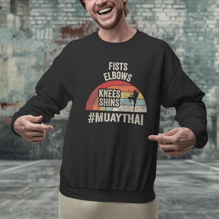 Women's Retro Muay Thai Martial Arts Fighter Graphic Men Graphic Sweatshirt Women's Retro Muay Thai Martial Arts Fighter Graphic Men Graphic Sweatshirt