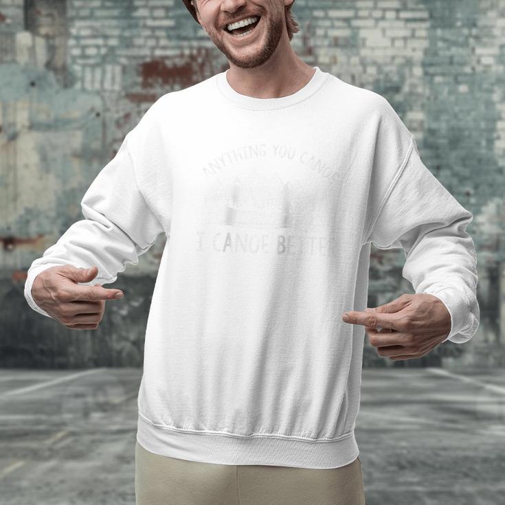 Anything You Canoe I Canoe Better Canoe Lovers Raglan Baseball Tee Men Graphic Sweatshirt