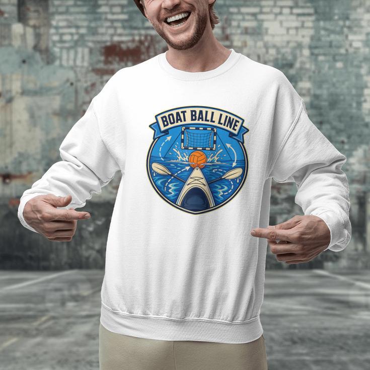 Boat Ball LINE Kayak Polo Canoe Team Raglan Baseball Tee Men Graphic Sweatshirt