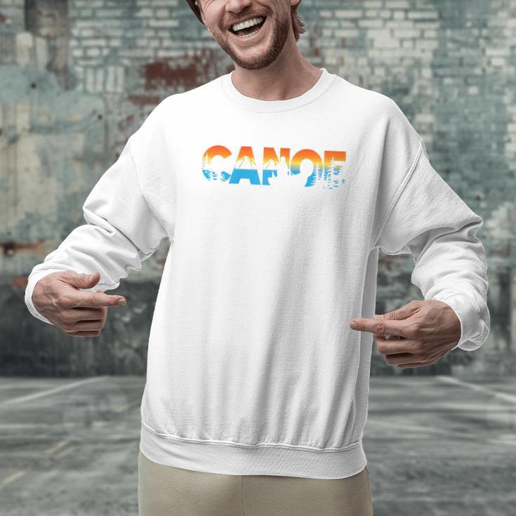 Canoe Canoeing Retro Canoe Raglan Baseball Tee Men Graphic Sweatshirt