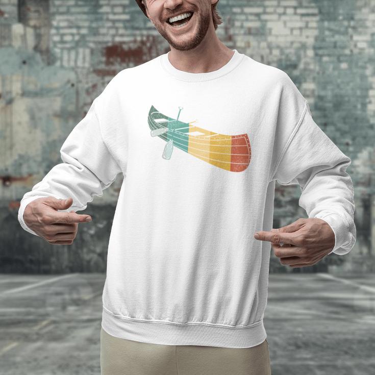 Canoe Canoeing Retro Vintage Men Graphic Sweatshirt