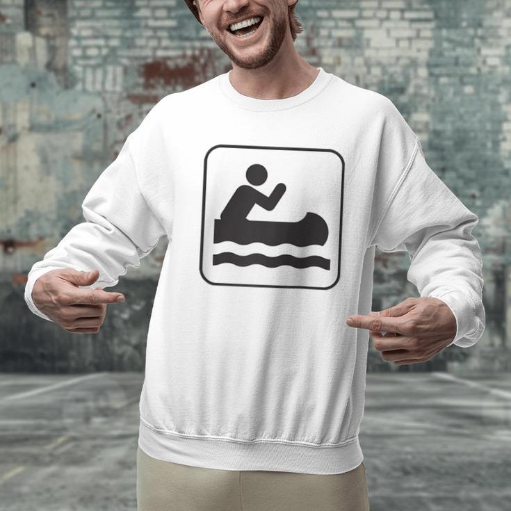 Cool Outdoor Water Sport Canoe Raglan Baseball Tee Men Graphic Sweatshirt
