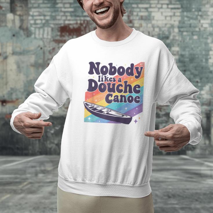 Don’t Be a Douche Canoe Saying Men Graphic Sweatshirt