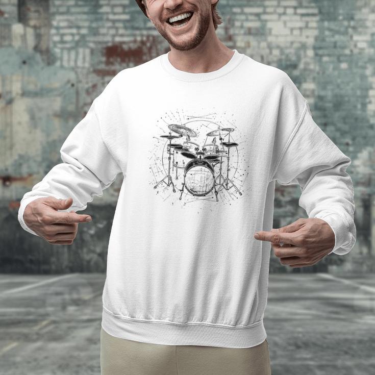 Drum Kit Men Graphic Sweatshirt Drum Kit Men Graphic Sweatshirt