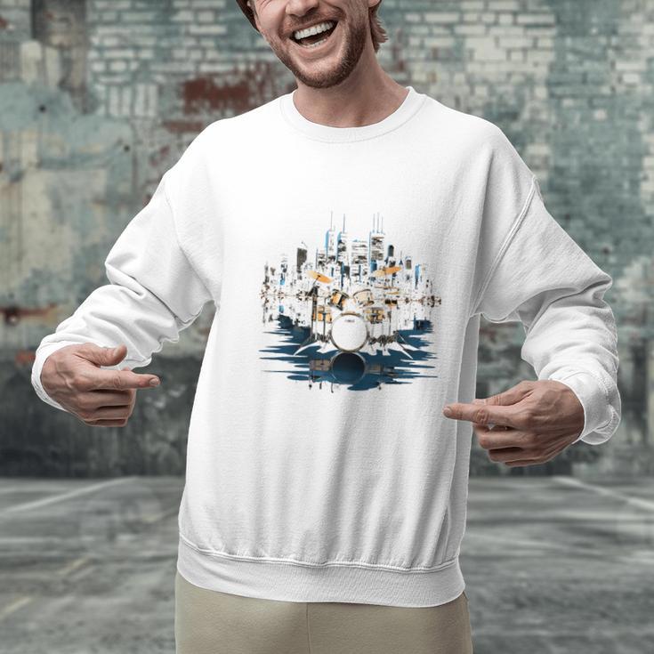 Drumset Drum Kit Music Drummer Drumming Men Graphic Sweatshirt Drumset Drum Kit Music Drummer Drumming Men Graphic Sweatshirt