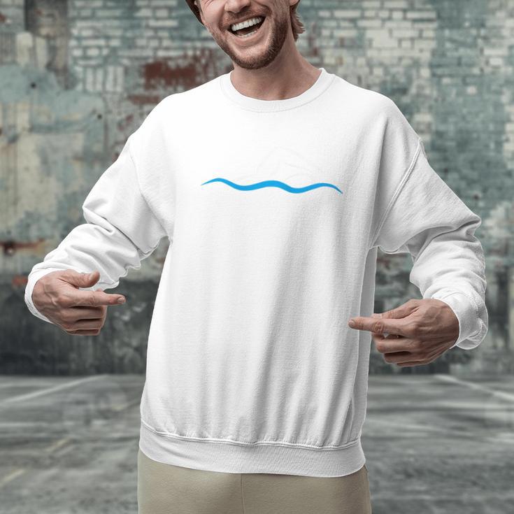 Freestyle Swimming Raglan Baseball Tee Men Graphic Sweatshirt