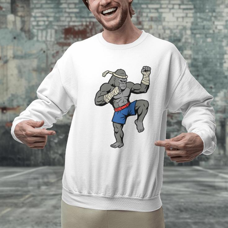 Gorilla Muay Thai Combat Sport Fighter Martial Arts 8 Limbs Raglan Baseball Tee Men Graphic Sweatshirt Gorilla Muay Thai Combat Sport Fighter Martial Arts 8 Limbs Raglan Baseball Tee Men Graphic Sweatshirt