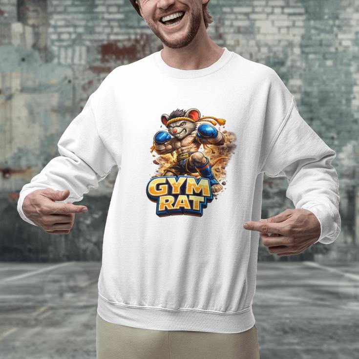 Gym Rat Kickboxing Nak Muay Thai Boxing Fighter Men Graphic Sweatshirt