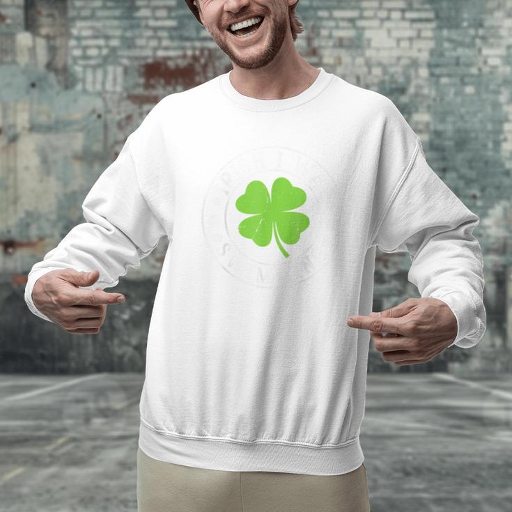 Irish I Was Swimming Shamrock St Patrick's Day Swimmer Men Graphic Sweatshirt Irish I Was Swimming Shamrock St Patrick's Day Swimmer Men Graphic Sweatshirt