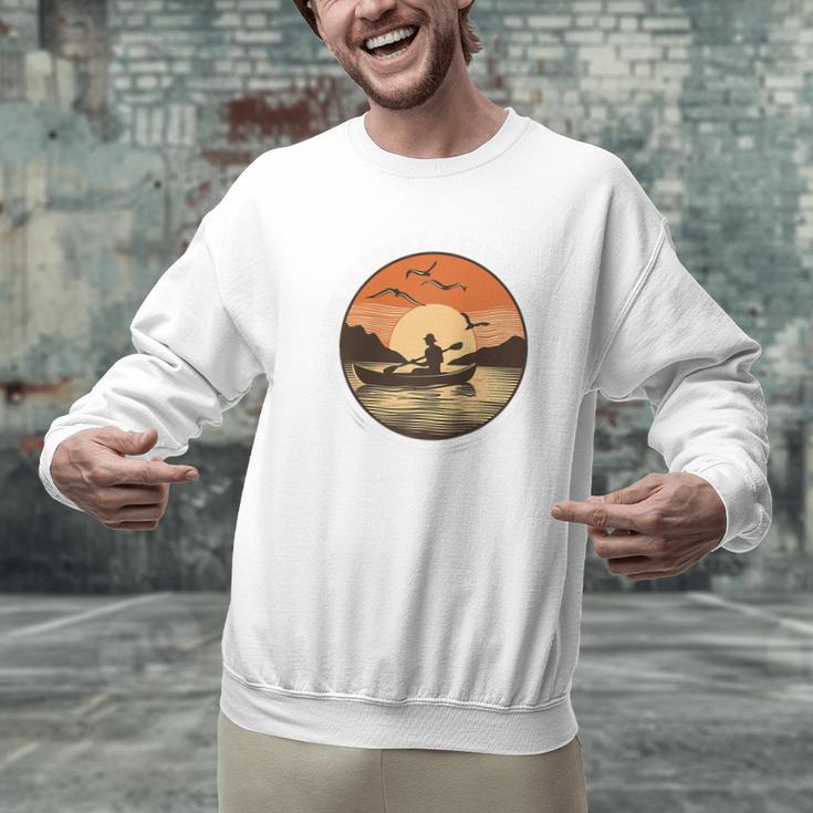 Kayak Kayaker Canoes-Boating Paddle-Life Canadier-Canoe Raglan Baseball Tee Men Graphic Sweatshirt